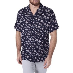 NWOT 7 Diamonds Slim Fit Floral Button Down Shirt